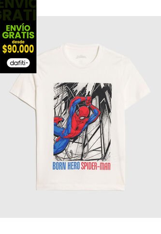Camiseta Born Hero Spider-Man  De Infantil Niño #80090303 Ostu