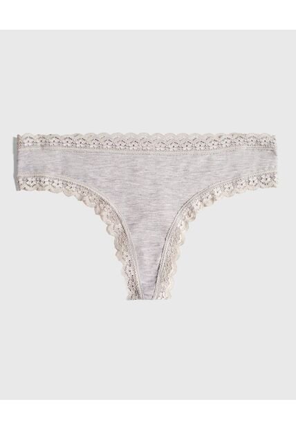Panty Para Mujer Brasilera Color Gris  Marca Ostu #40800011