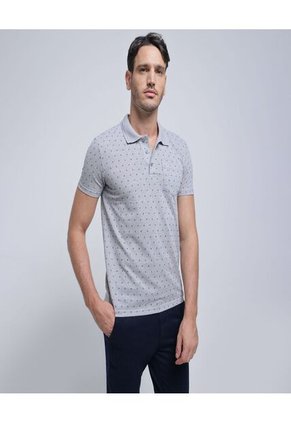 Polo Para Hombre Cuello Tejido Con Bolsillo Color Gris  Marca Ostu #60110679