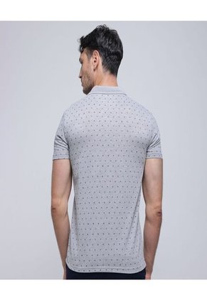 Polo Para Hombre Cuello Tejido Con Bolsillo Color Gris  Marca Ostu #60110679