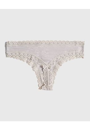 Panty Para Mujer Brasilera Color Gris  Marca Ostu #40800011