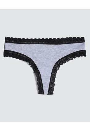 Panty Para Mujer Brasilera Color Gris  Marca Ostu #40800011