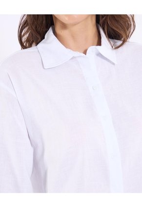 Camisa  Para Mujer Manga Larga Color Blanco Marca Ostu #40010361