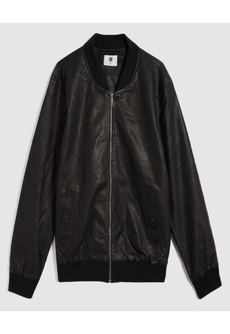 Chaqueta Para Hombre Pu Color Negro Marca Ostu #60080144 Ostu