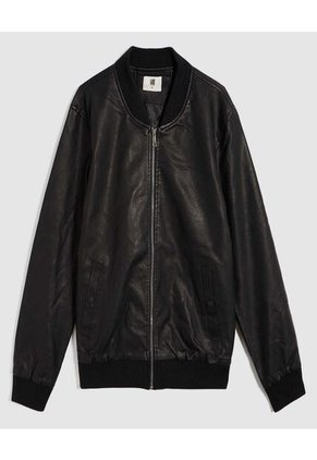 Chaqueta Para Hombre Pu Color Negro Marca Ostu #60080144