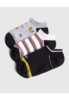 Medias Infantil Niño Invisible Color Negro Marca Ostu #80980152