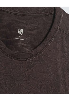 Camiseta Para Hombre Manga Corta Color Gris Marca Ostu #60091345