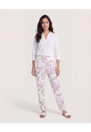 Pantalón  Para Mujer Jogger Color Crema Marca Ostu #40070876