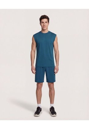 Camiseta  Para Hombre Manga Sisa Cuello Redondo Color Azul Marca Ostu #60091798