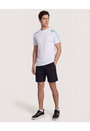 Bermuda  Para Hombre Deportiva Largo Color Negro Marca Ostu #60100477