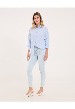 Jean Para Mujer Skinny Color Azul Claro Marca Ostu #40160425