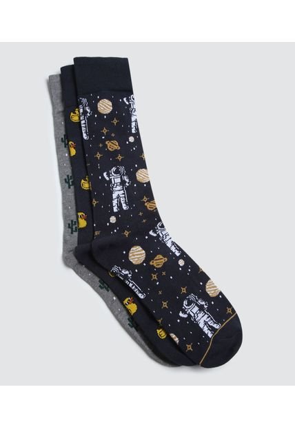 Medias Para Hombre Caña Larga Color Pack X Marca Ostu #60980202