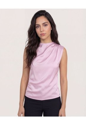 Blusa  Para Mujer Manga Sisa Color Lila Marca Ostu #40121243