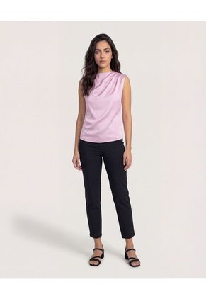 Blusa  Para Mujer Manga Sisa Color Lila Marca Ostu #40121243