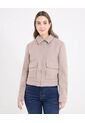 Chaqueta  Para Mujer Trucker Color Beige Marca Ostu #40080258 de Ostu