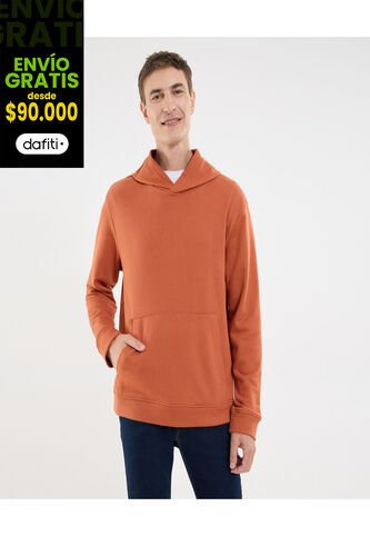 Buzo Para Hombre Hoodie Color Naranja Marca Ostu #60060484 Ostu