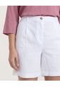Bermuda  Para Mujer Regular Corto Color Blanco Marca Ostu #40100118 de Ostu