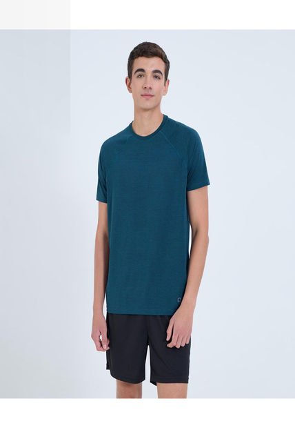 Camiseta Para Hombre Manga Corta Cuello Redondo Color Verde Marca Ostu #60091624