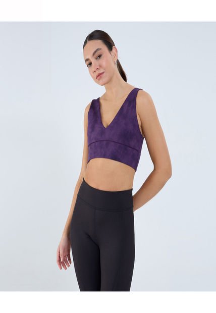 Top Para Mujer  Color Morado Marca Ostu #40220420