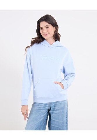 Buzo Tipo Hoodie Para Mujer Azul Ostu Ostu