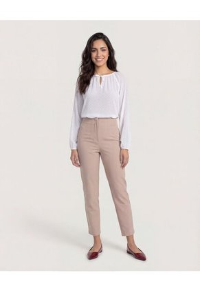 Pantalón  Para Mujer Moda Color Café Marca Ostu #40070884