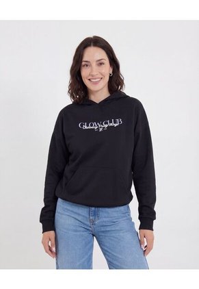 Buzo  Para Mujer Hoodie Color Negro Marca Ostu #40068217