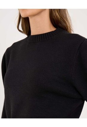 Saco Para Mujer Cuello Redondo Color Negro Marca Ostu #40330077