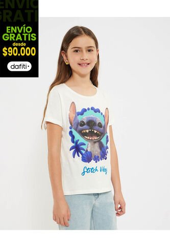 Camiseta Para Niña Stitch Vibes  De Infantil Niña #90090317 Ostu