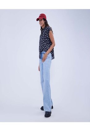 Camisa Para Mujer Manga Corta Color Negro Marca Ostu #40010239