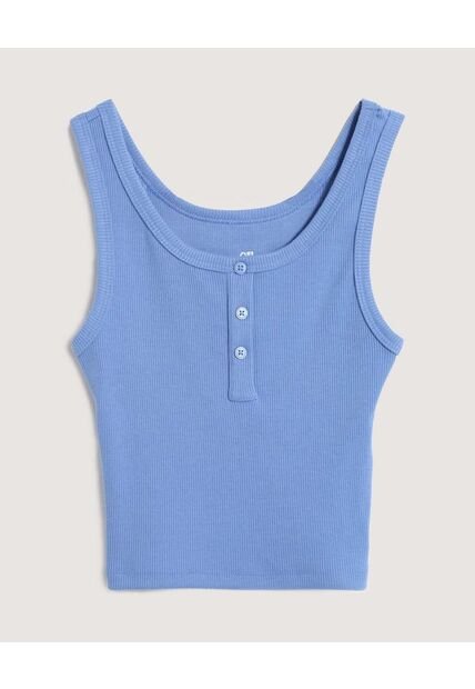 Camiseta  Para Mujer Crop Top Manga Sisa Color Azul Marca Ostu #40092691