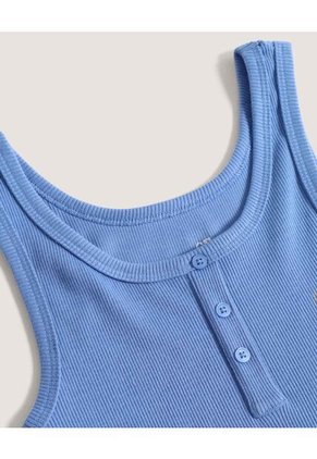 Camiseta  Para Mujer Crop Top Manga Sisa Color Azul Marca Ostu #40092691