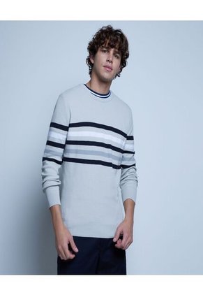 Saco Para Hombre Cuello Redondo Color Gris  Marca Ostu #60330035