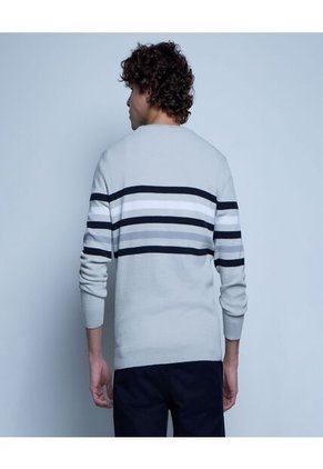 Saco Para Hombre Cuello Redondo Color Gris  Marca Ostu #60330035