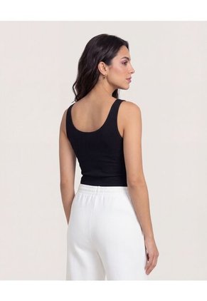 Body  Para Mujer Manga Sisa Color Negro Marca Ostu #40200227