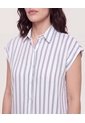 Camisa Manga Corta  Para Mujer Azul Ostu de Ostu
