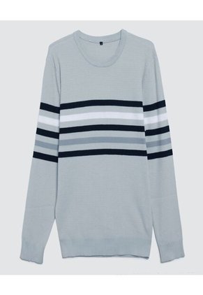 Saco Para Hombre Cuello Redondo Color Gris  Marca Ostu #60330035