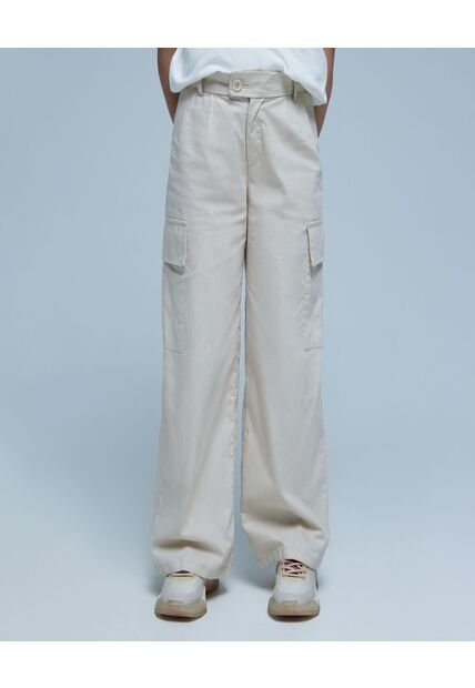 Pantalon Para Niña  Color Beige Marca Ostu #90070053