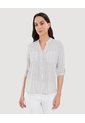 Blusa Para Mujer Manga 3/4 Color Crudo Marca Ostu #40121155 de Ostu