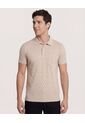 Polo  Para Hombre Cuello Tejido Con Bolsillo Color Beige Marca Ostu #60110872 de Ostu