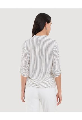 Blusa Para Mujer Manga 3/4 Color Crudo Marca Ostu #40121155