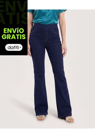 Jean Jegging Flare Shape  Para Mujer Azul Ostu Ostu