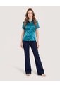 Jean Jegging Flare Shape  Para Mujer Azul Ostu de Ostu