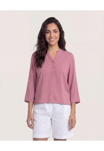 Blusa  Para Mujer Manga 3/4 Color Morado Marca Ostu #40121228 Ostu