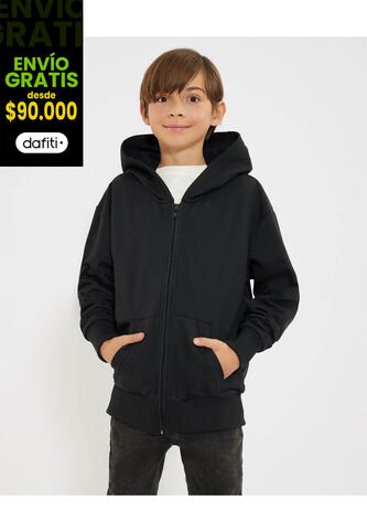 Buzo Infantil Niño Hoodie Color Negro Marca Ostu #80060164 Ostu