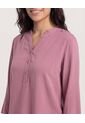 Blusa  Para Mujer Manga 3/4 Color Morado Marca Ostu #40121228 de Ostu