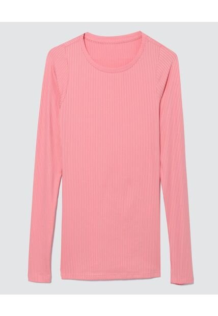 Camiseta Para Mujer Manga Larga Color Rosado  Marca Ostu #40091790