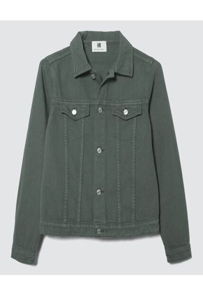 Chaqueta Para Niño Trucker Color Verde  Marca Ostu #80080031