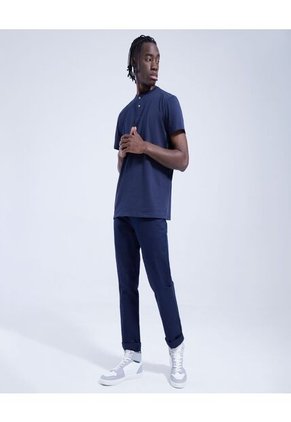 Pantalon Para Hombre 5 Bolsillos Color Azul Oscuro Marca Ostu #60070226