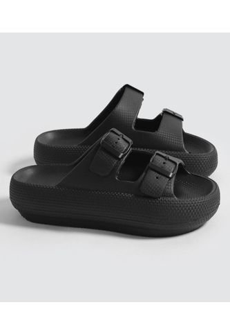 Sandalias Para Mujer  Color Negro Marca Ostu #40690007 Ostu