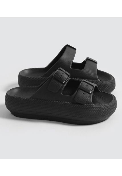 Sandalias Para Mujer  Color Negro Marca Ostu #40690007